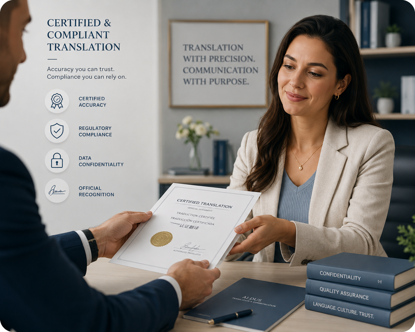 Certified & compliant translation