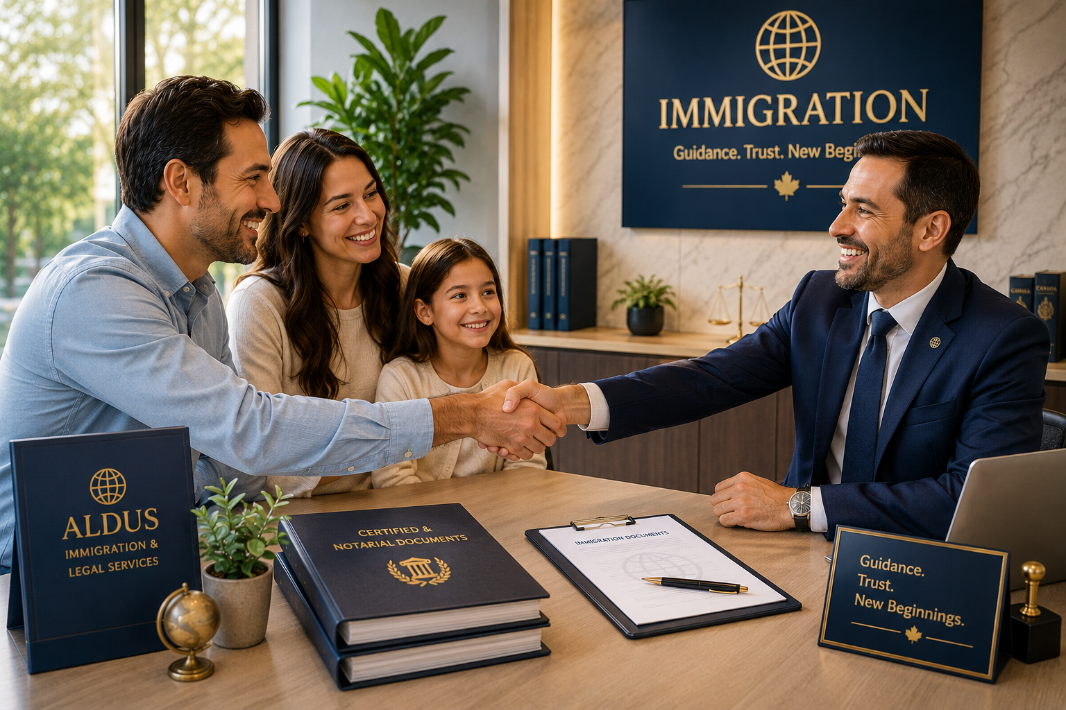 Immigration, certified & notarial documents